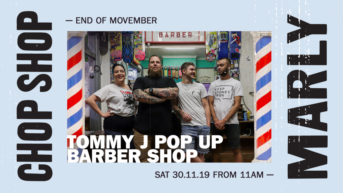 Tommy J and his team in their Barber Shop